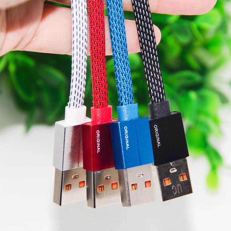 Cabo de carregamento rápido usb, cabo de nylon trançado para xiaomi huawei lg samsung