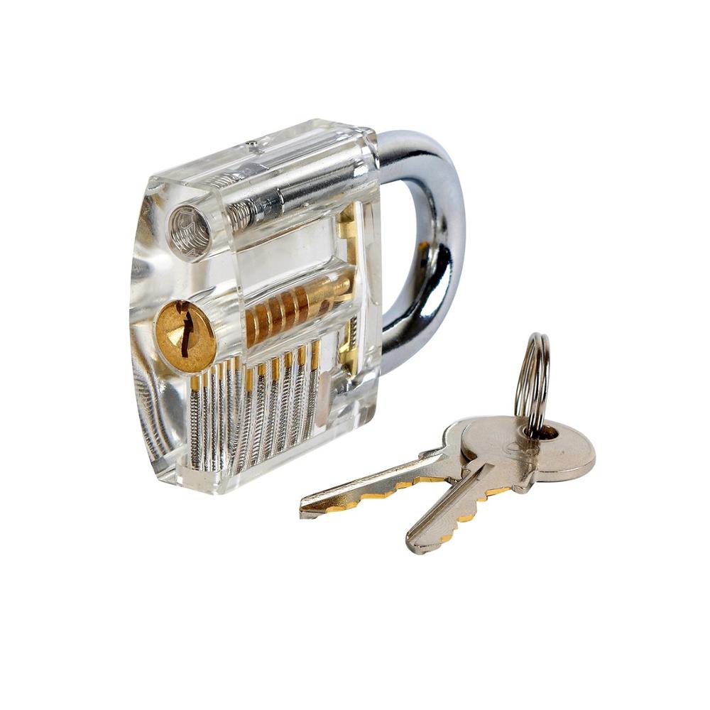 Crystal Lock Pick Training Practice Padlock for Beginners - Discover How A Lock Works: padlock