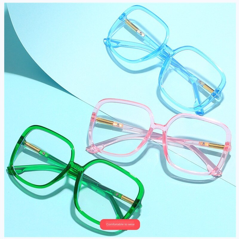 Anti Blue Glasses Kid Square Frame Child Glasses Frame Girl Vintage Glasses Frame Boy Blue Light Eyeglasses Light Pink