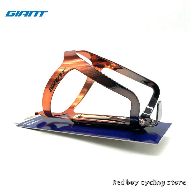 Giant Official original Aurora Driving-Water Bottle Holder Water Bottle cage Ultra light aluminum alloy 30g: Black orange