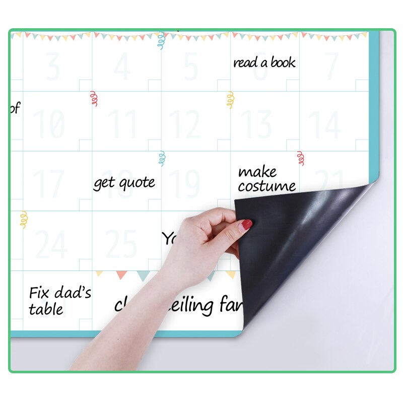 42X30Cm Magnetische Kruidenier Lijst Uitwisbare Kalender Whiteboard Schrijven Message Boards Maandelijkse Planner Koelkast Magneet Voor Koelkast