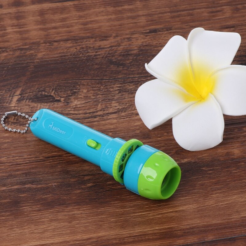Mideer mini proiettore torcia giocattoli educativi illuminanti per storie di sonno eseguire impostato regalo per bambini