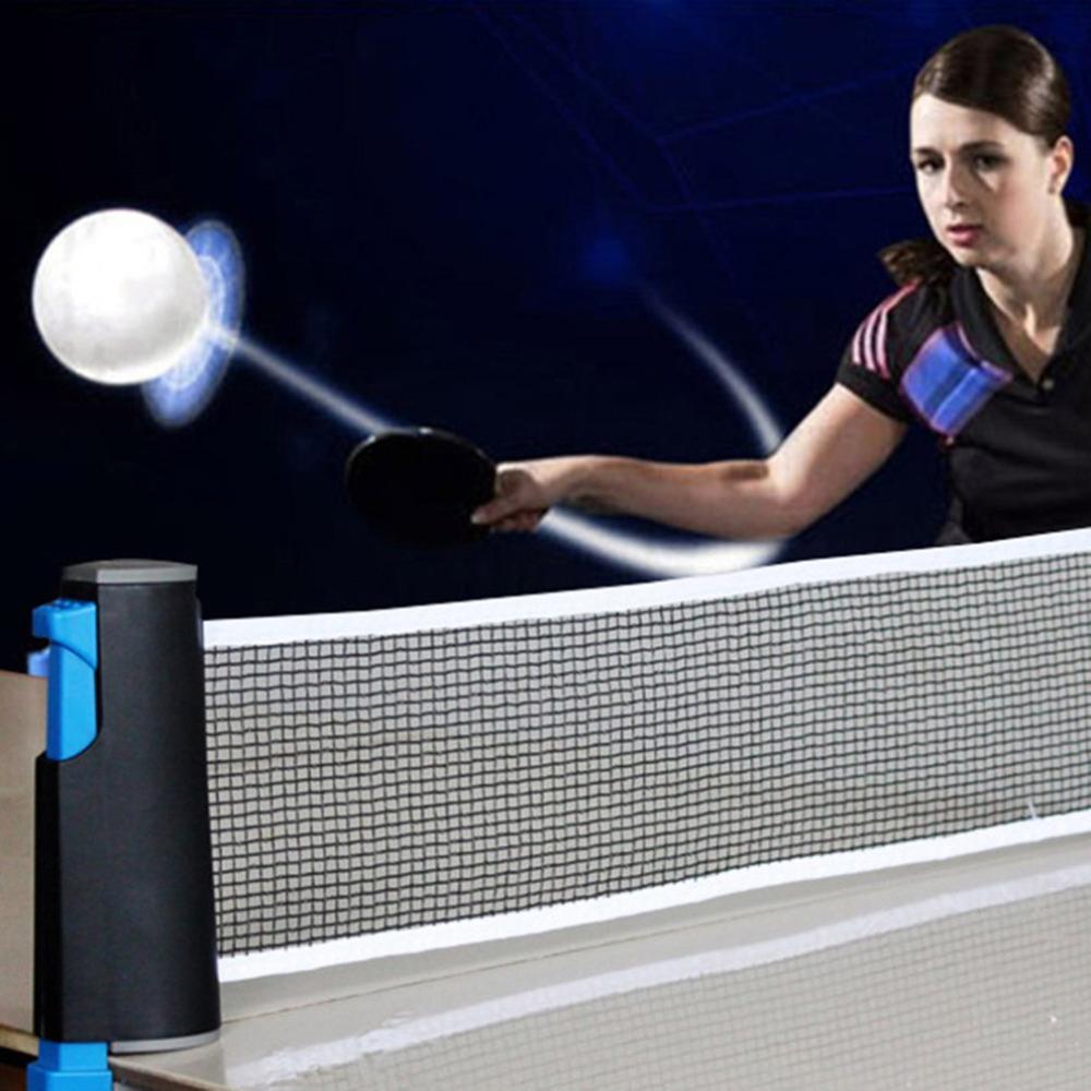 2 st portabelt bordtennisracket med pennhållare med 1 st infällbart nät och 3 st pingisbollar för inomhuslek utomhus