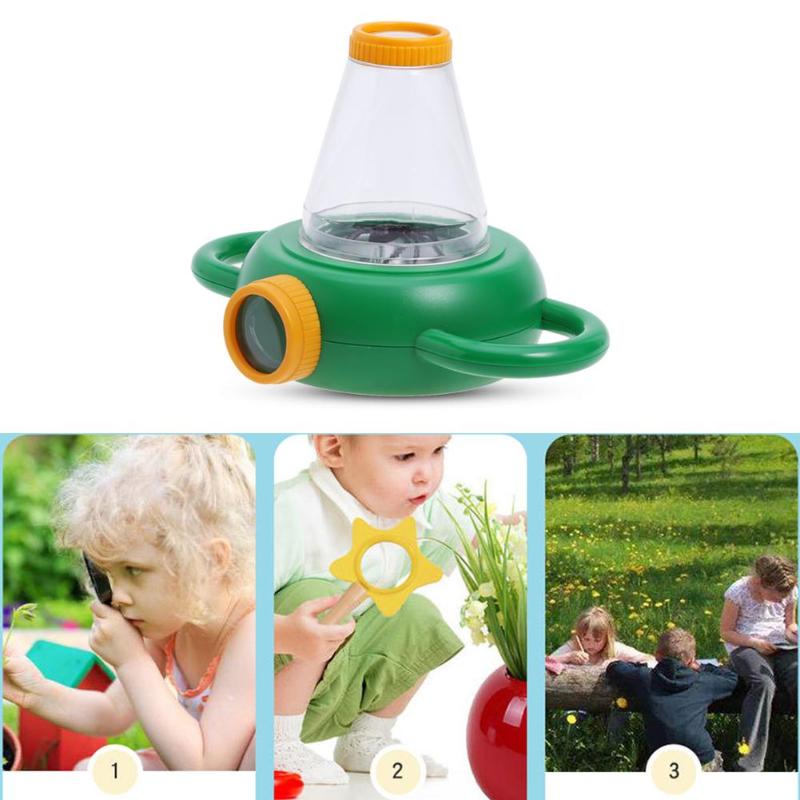 Multi-purpose Insect Feeding Observation Box Magnifier 4X Magnifying Glass