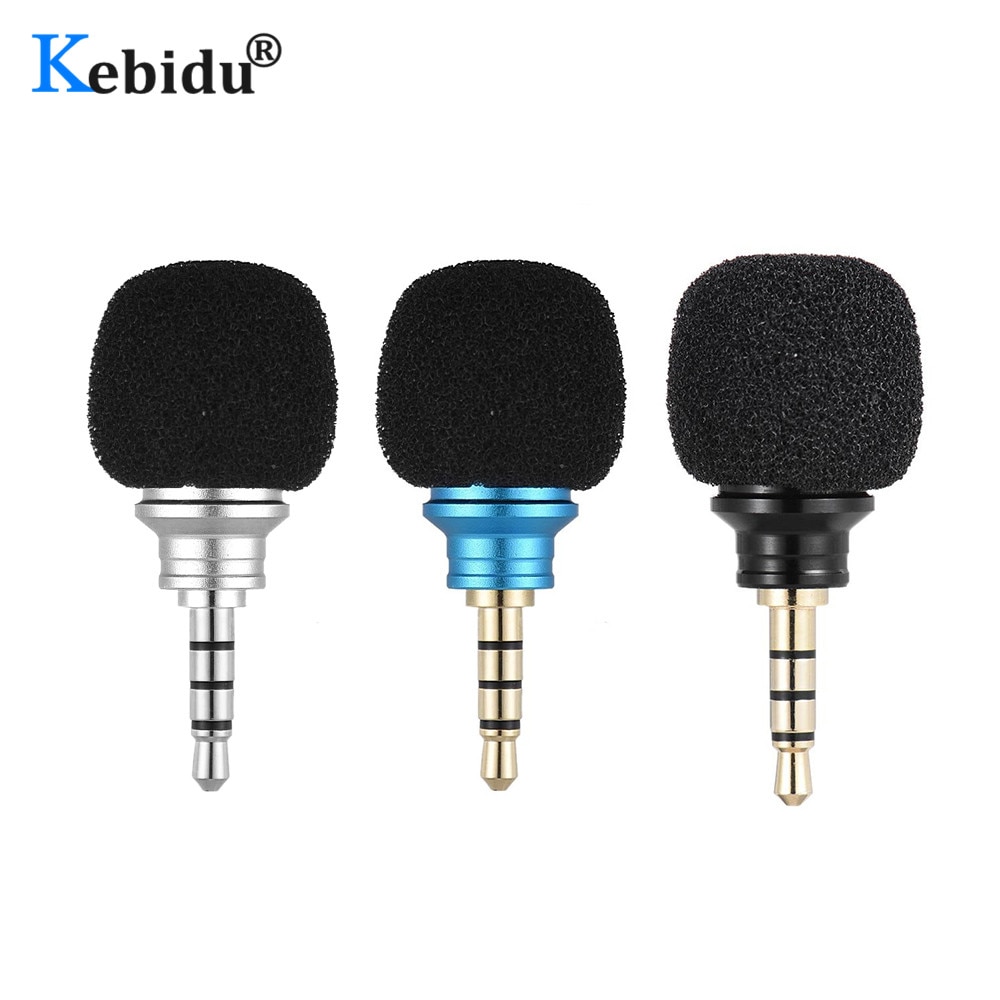 Smartphone Portable Mini Microphone Omni-Directional Cellphone Mic For Meeting Recorder For 3.5mm Jack Mobile Phone