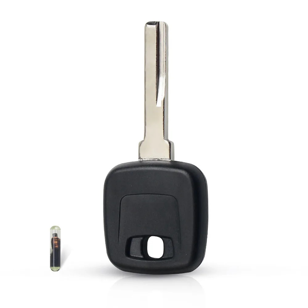 KEYYOU-carcasa para llave de coche, funda carcasa para Volvo S40 V40 D30 S60 S80 XC90 XC60 con Chip ID48/ID44 NE66 HU56R Blade