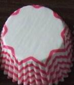 400 Yellow & Gray Chevron Cupcake Liners, Wedding Polka Dot Cupcake Liners, ColorBlock GREASE RESISTANT Liners: hot pink