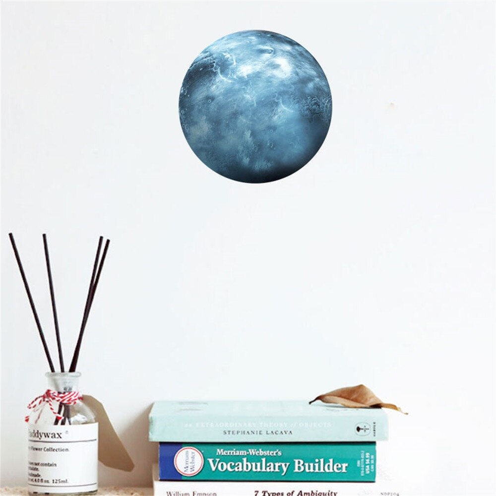 30cm 3D planety fluorescencyjne na ścianę naklejka wymienny świecące w ciemności naklejki: F