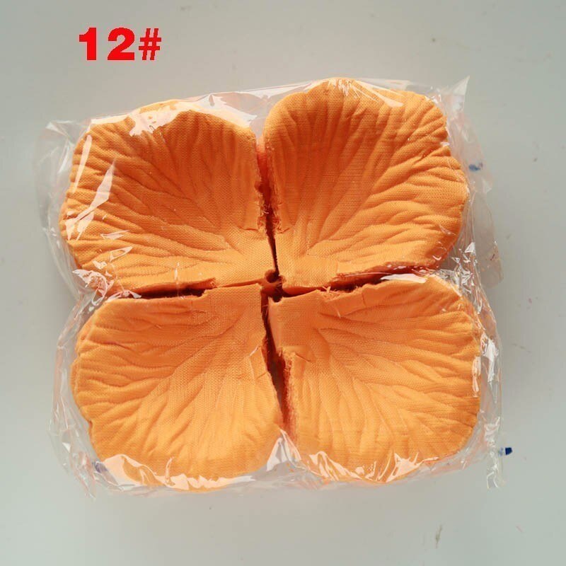 Bgw Beste 500 Stks/pak 5*5 Cm Rozenblaadjes Voor Bruiloft Decoratie, romantische Kunstmatige Rozenblaadjes Bruiloft Bloem Roos Bloem: 500Pcs C12
