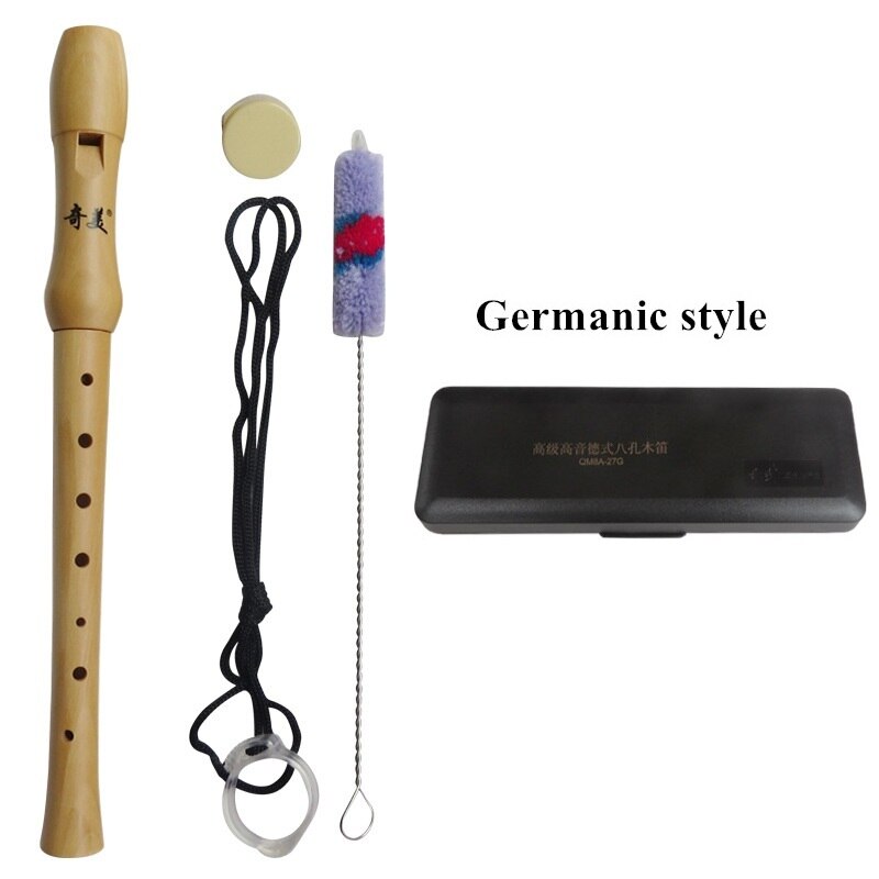 Wooden Recorder Soprano 8 hole Germanic/Baroque Vertical Clarinet Flute Chinese Vertical Flauta Wood wind Musical Instrument