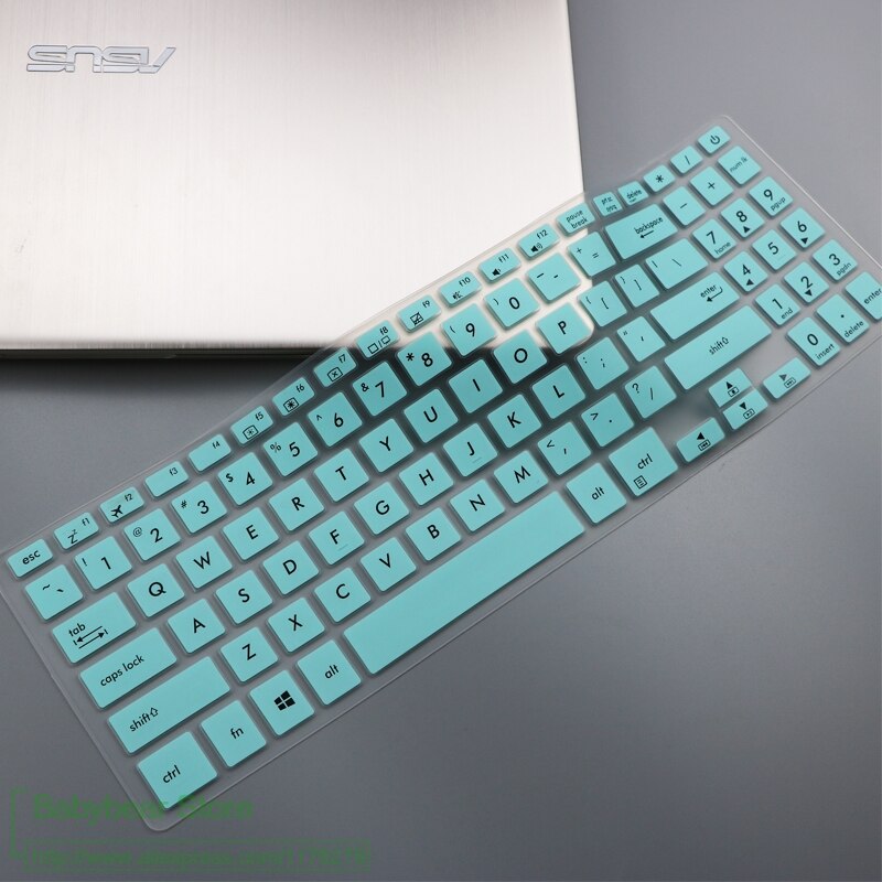 For Asus VivoBook 15 X507 X507MA X507M X507AU x507ua X507U Y5000U YX560UD X560U X560 X560UD Laptop Keyboard Cover Skin Protector: whiteblue