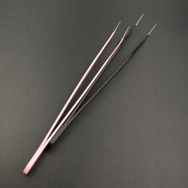 Rostfritt stål böj böjd pormask akne klämma pincett finne komedon remover kit ansiktsrengöring 3 färger