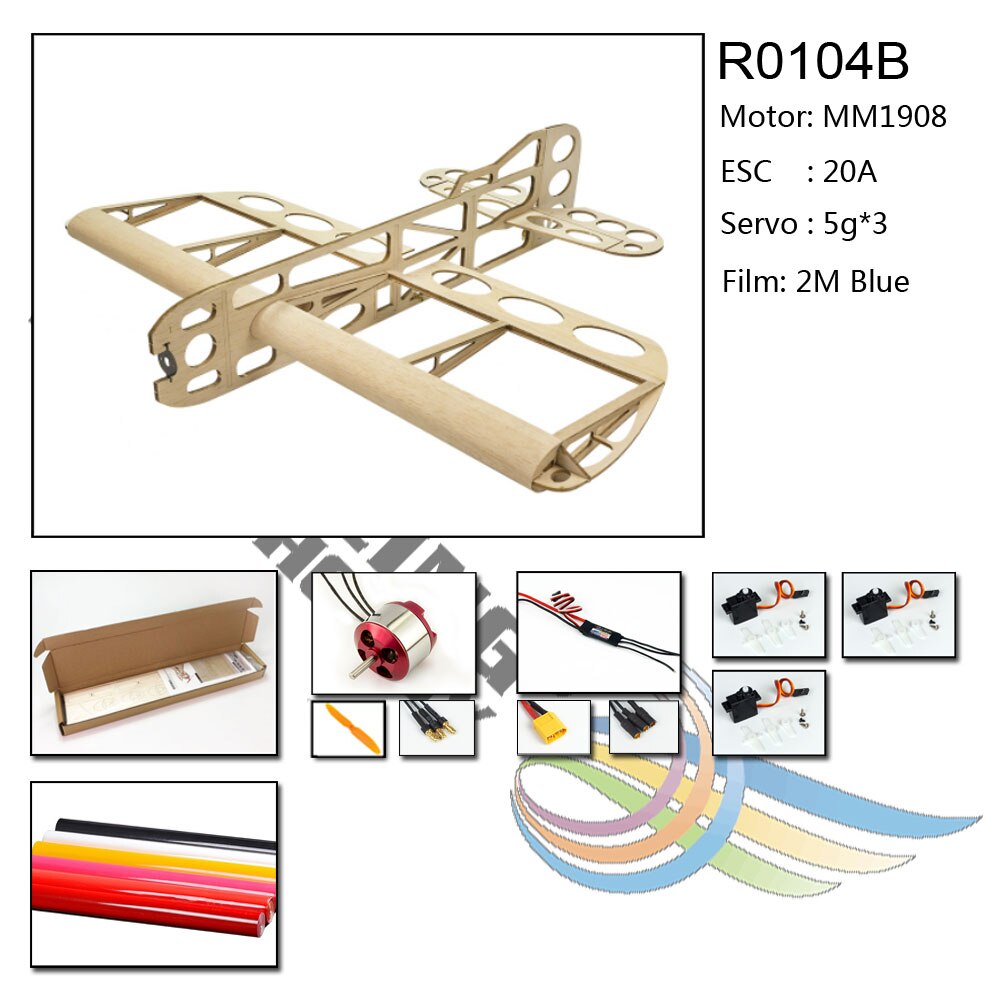 modèle d'avion en bois Balsa GEEBEE 600mm envergure Kit Balsa modèle en bois/avion en bois pour bâtiment d'entrée de gamme
