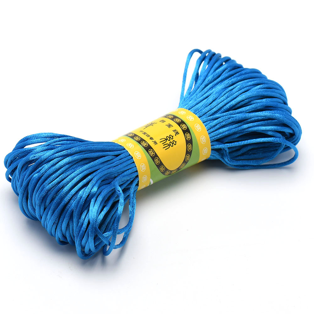 20 m 1,5 mm Satin--Nylon-Zierkordel, Rattail-Kordel, chinesischer Knoten