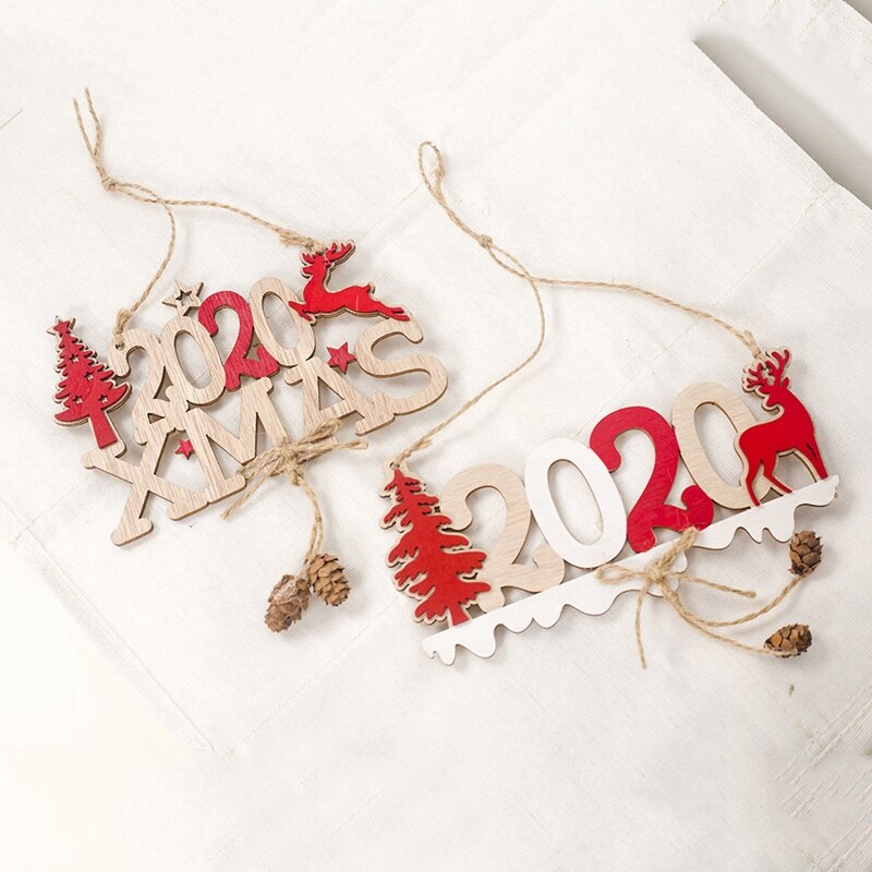 Houten Ornament Kerst Decoratie Hanger Jaar Woondecoratie Kerstboom Opknoping Ornament