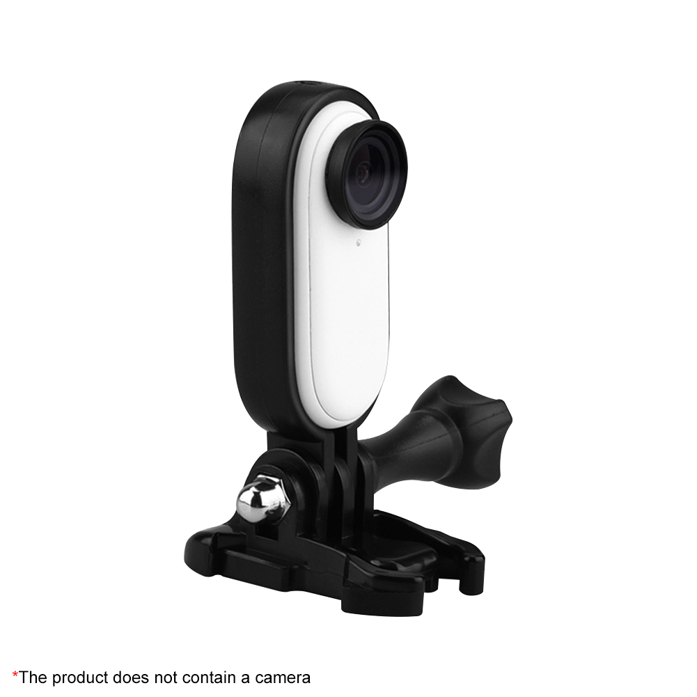 Robuster 1/4 -zoll-adapter-schutzrahmen aus abs, halterung, schwarzer stabilisator, verstellbarer winkel, tragbar, passend für insta 360 go 2
