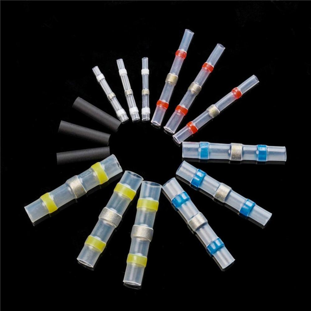 50/100/150/250 pc Boxed Waterproof Solder Ring Heat Shrinkable Joint Terminal Solder Ring Heat Shrinkable Sleeve Terminal