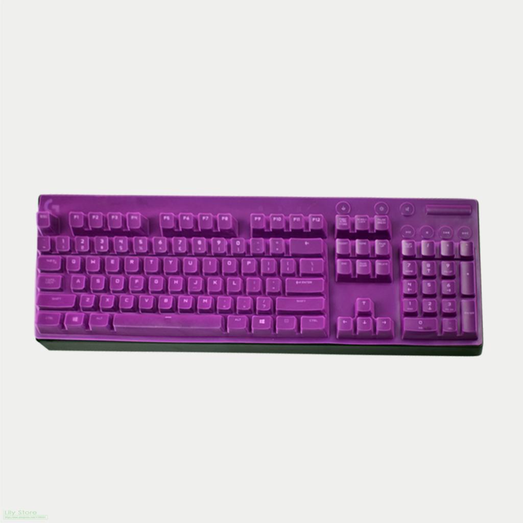 mechanical keyboard protector button dust cover 104 key Protective skin For Logitech G610 G810 backlit game: purple