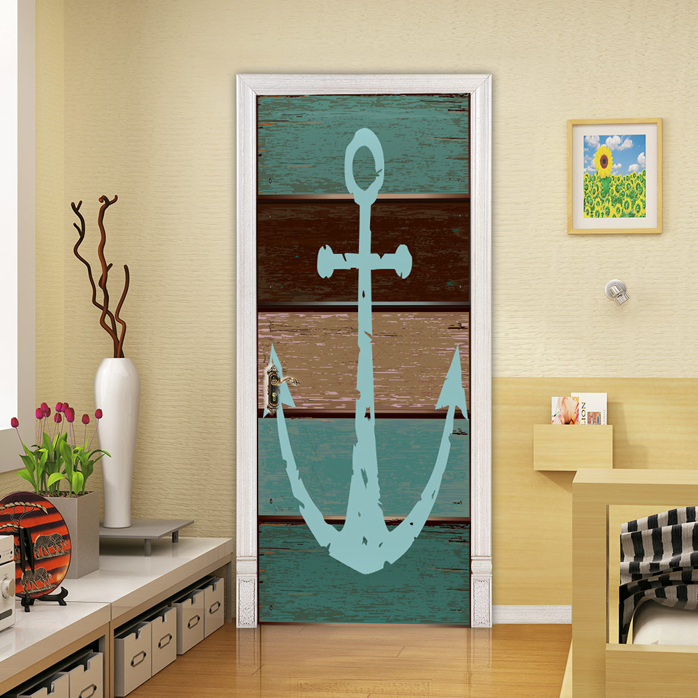 3D Anchor door stickers wall stickers self-adhesive waterproof removable