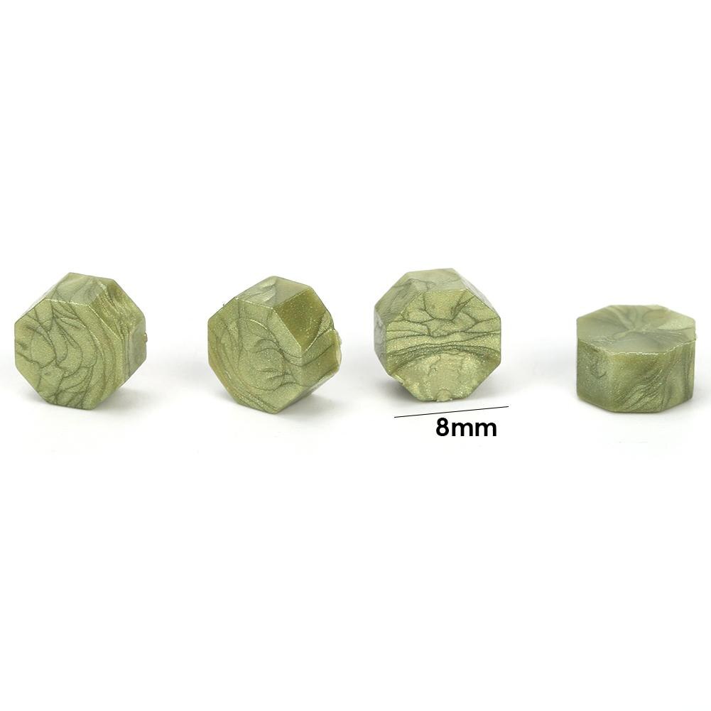 60/100 pièces Vintage cire à cacheter octogone Granule rétro perles pour lettres personnelles douane estampage accessoires décoratifs: O