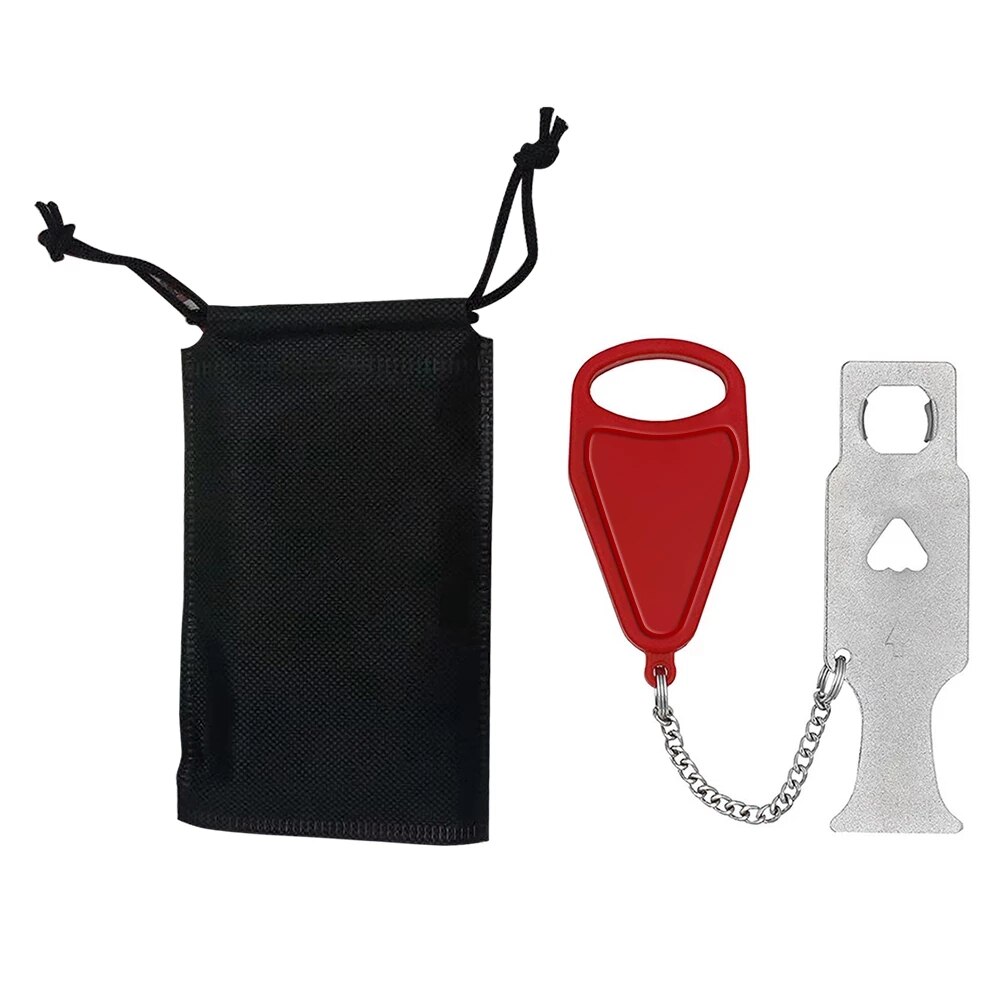 AirBNB Hotel Lock Portable Door Lock Accommodation Door Stopper Door Lock Metal Safety Addalock Lockdown for Security