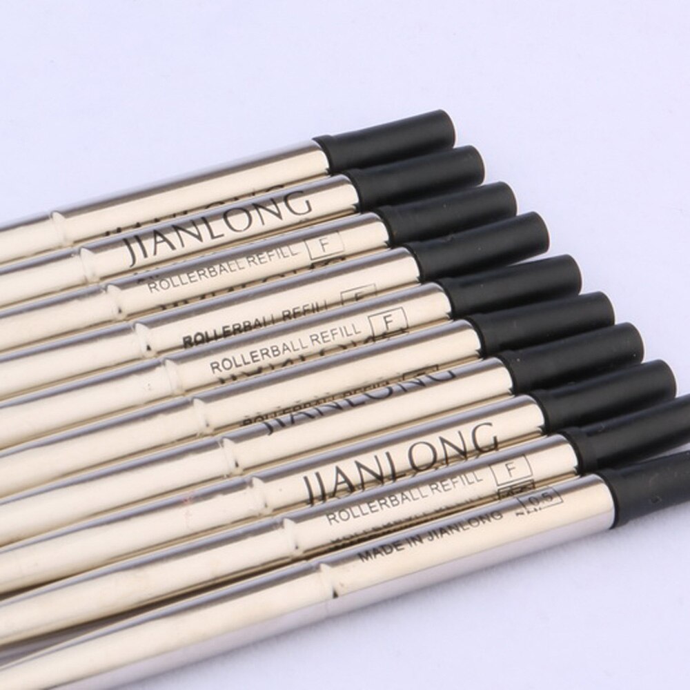 Rollerball Pen ink Refills Black 5pc Blue 5pc METAL PEN Good F Stationery Student Office school supplies