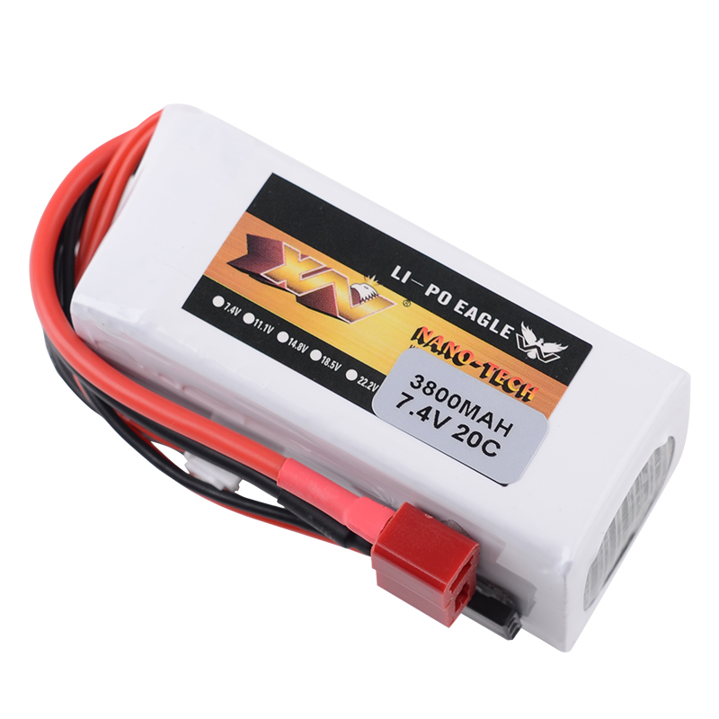 7.4V 3800mAh 20C Lipo Battery For BAJA 5B/5T/5SC Car Model Gasoline Receiver Accessories Parts 7.4V Battery