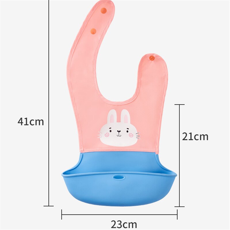 Tasca di riso rimovibile 0-5T bavaglino per bambini neonato grembiule senza maniche Bandana cartone animato disegno bavaglino bavaglino impermeabile per bambini