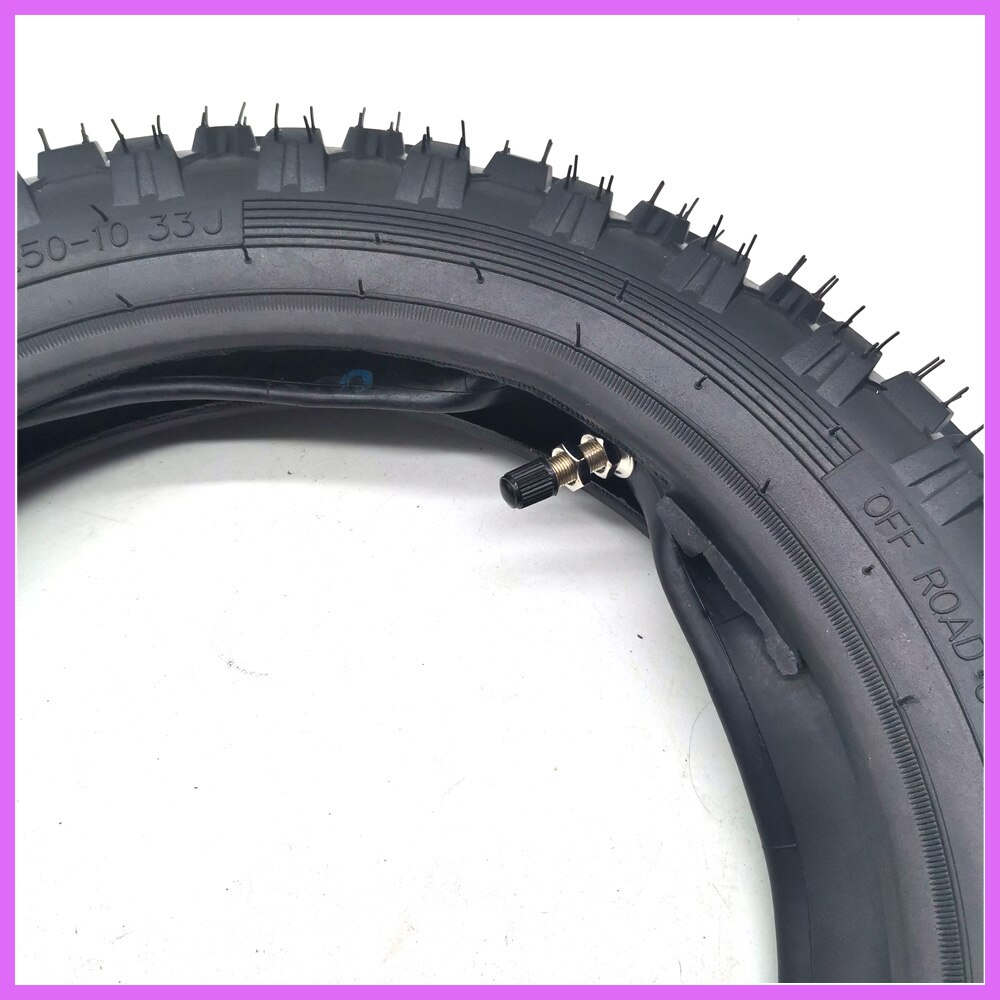 10''Mini Dirt Bike Knobby Tire wheels 2.50-10 Front or Rear rims & tyre Off Road Motocross mini motorrad child