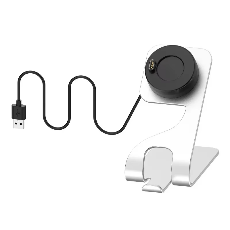 Ladeständer für Garmin Venu 4 3 3S/Fenix 8 7X Ladung Vivoactive 6 5 Kabel Dockkabel für Fenix 5 5X Plus 6 6X 6s/Instinkt 3: Silber