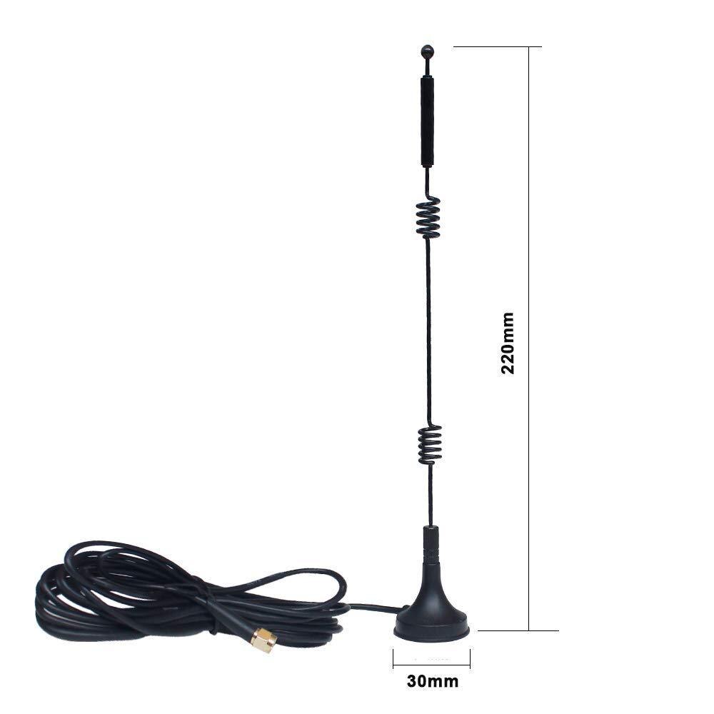 12dbi WIFI Antenna 2.4G/5.8G Dual Band pole antenna SMA Male with Magnetic base for Router Camera Signal Booster