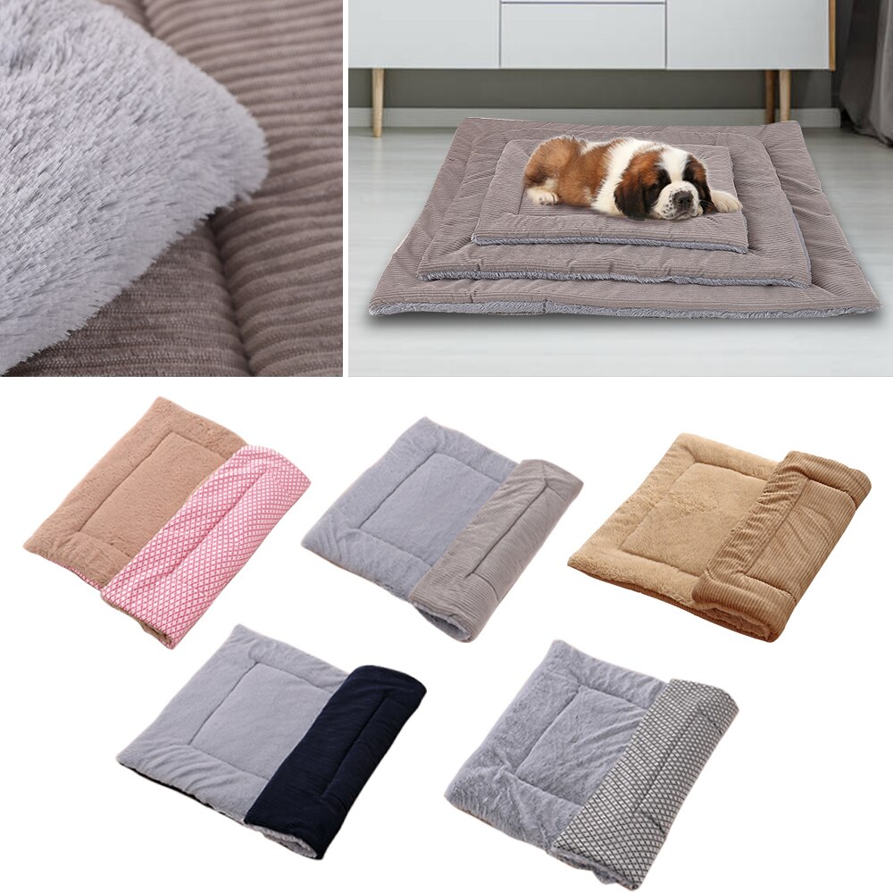 Cat Bed Dog Bed Pet Mat Winter Thicken Warm Cat Dog Blanket Puppy Sleeping Cover Towel Cushion House For Small Medium Large Dog