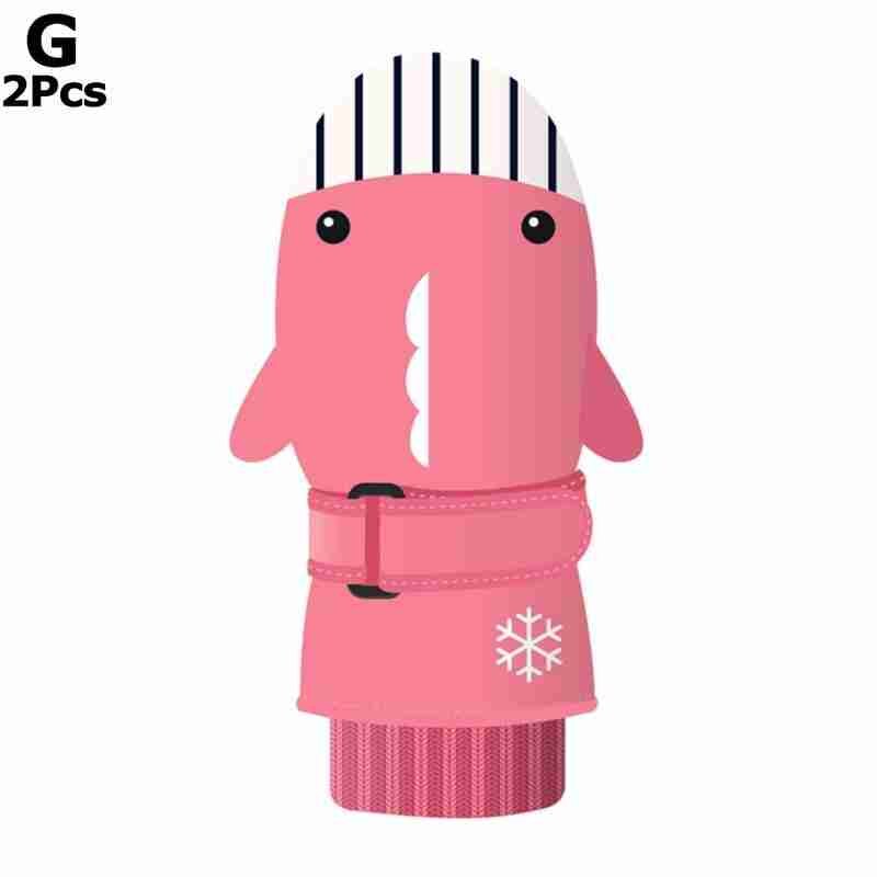 Skiën waterdichte skihandschoenen kinderen cartoon handschoen ademend skiën haaien warmste winter voor kinderen snowboardhandschoen  u9 e 9: G