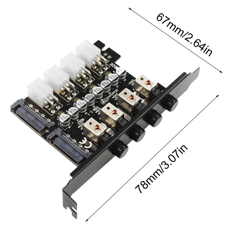 15Stift SATA Mehrere Festplatte Kontrolle System Stock Reihe Clever Daten Schutz HDD Verwaltung System mit Wärme Widerstehen SMT PC