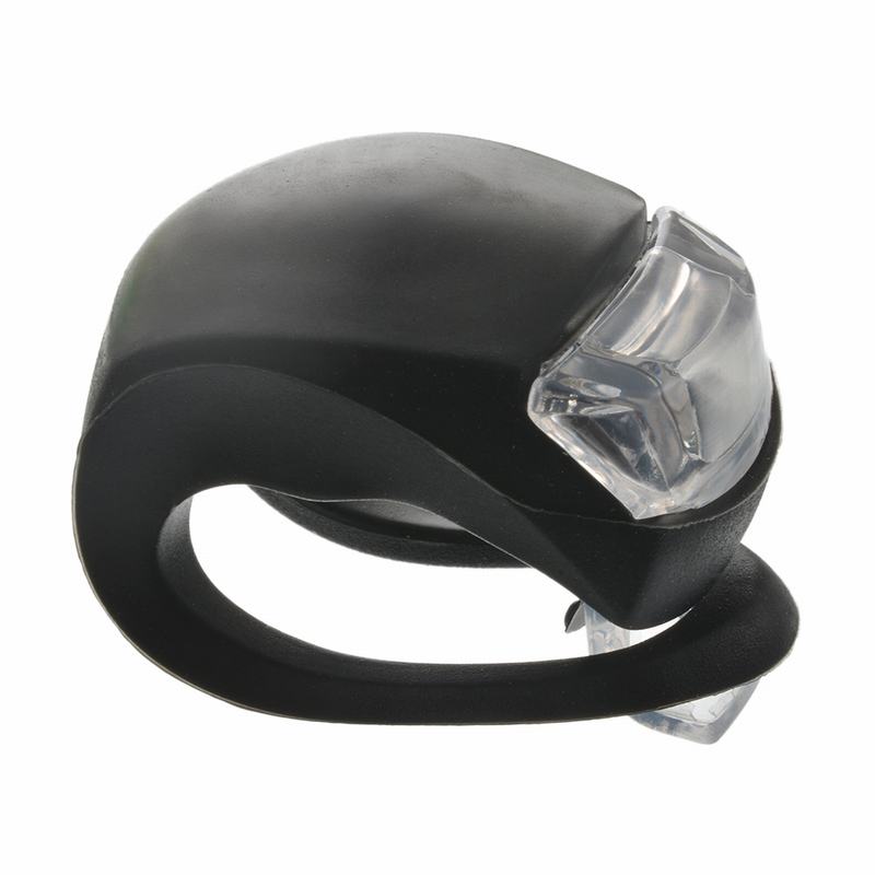 Silikon Frosch Licht 3 Modus Fahrrad Licht LED-Blitz Vorne Hinten Fahrrad Lampe draussen Sicherheit Warnung Licht Radfahren Wandern Zubehör: Schwarz-Weiß hell