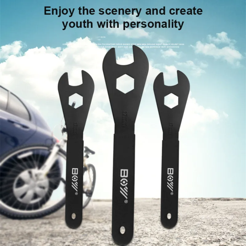 Clé conique de moyeu de vélo de 2mm, 13/14/15/16/17/18/19mm, clé à cône ouvert, outils de réparation de pédales de roue de vélo