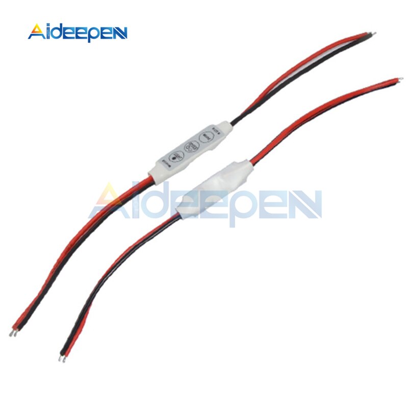 DC 12V 3 Schlüssel Mini LED Licht Dimmen Controller Einzigen Farbe Helligkeit Dimmer Für LED 3528 5050 5630 Streifen licht