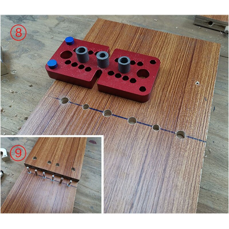 Wood Doweling Drill Guide Kit Drilling Locator Self Centering Hole Puncher tools Vertical Pocket Hole Jig Woodworking tools