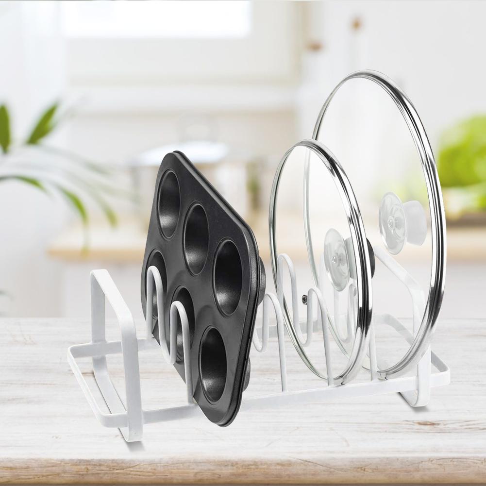Pot Lid Holders Pan Rack Kitchen Organizer For Cabinet Multifunctional Pot Storage Stand Cookware Pantry Cabinet Storage Rack