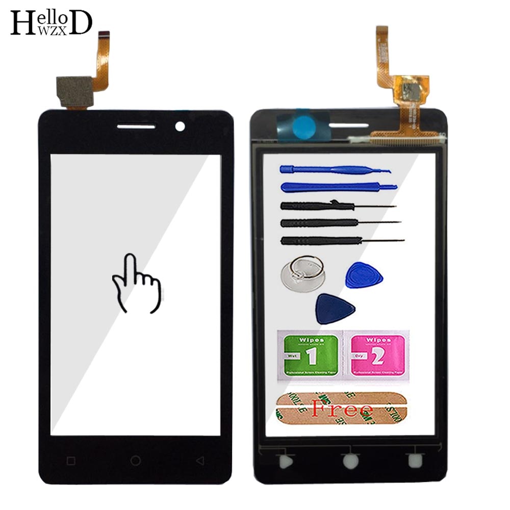 Móvel 4.0 mobile glass tela de toque de vidro para inoi 1 lite digitador painel frontal lente vidro sensor touchscreen ferramentas 3m cola