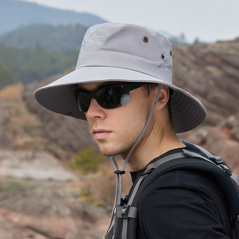 Sombrero de cubo sólido para mujer y hombre, visera de viaje, sombrero para el sol, pareja, trueno, ala ancha, protección UV, visera al aire libre, pesca, novedad