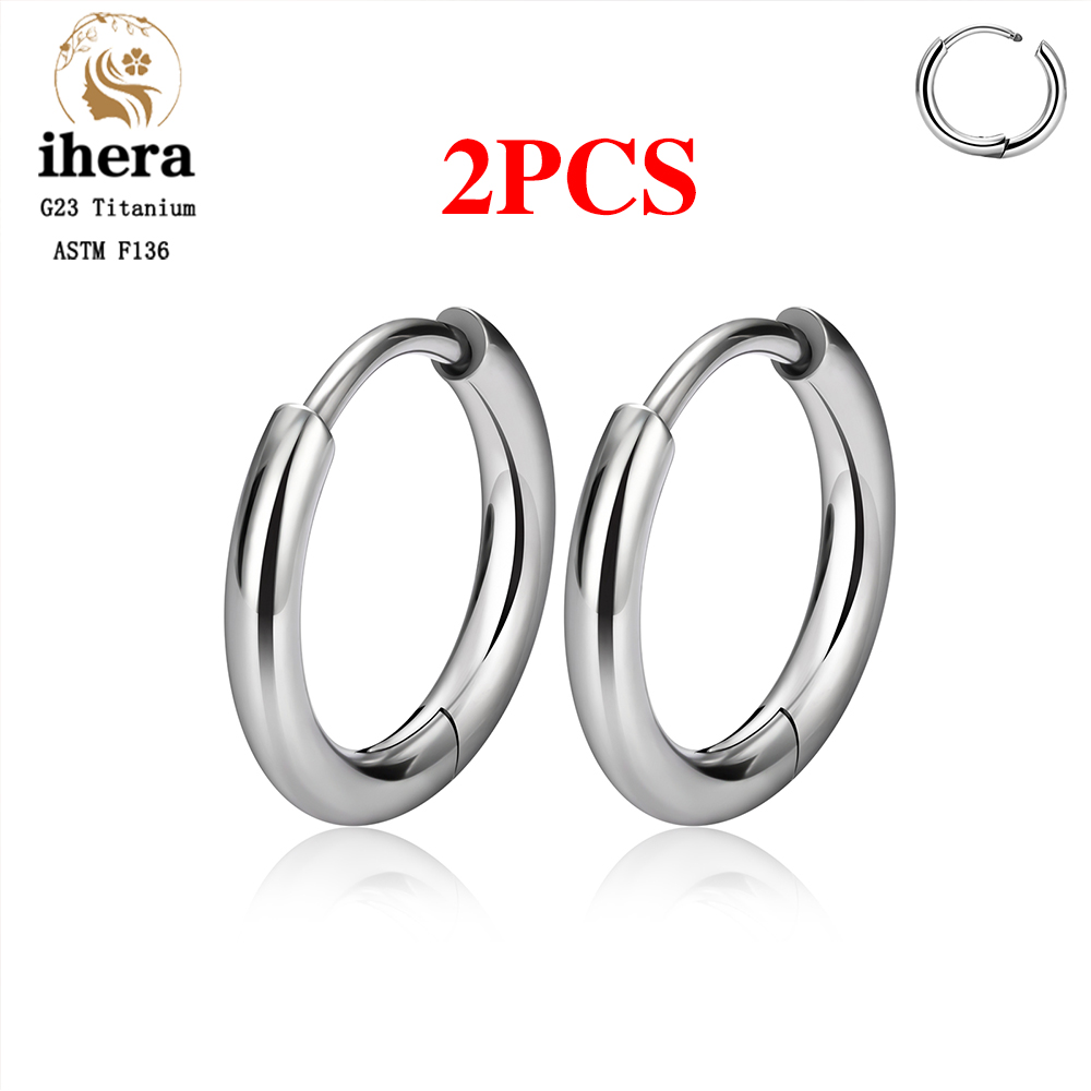 2/20 piezas G23 Piercing de titanio pendientes redondos aros con hebilla de oreja de circón mujeres oreja Tragus cartílago hélice Piercing joyería: Verde / Color amarillo dorado claro