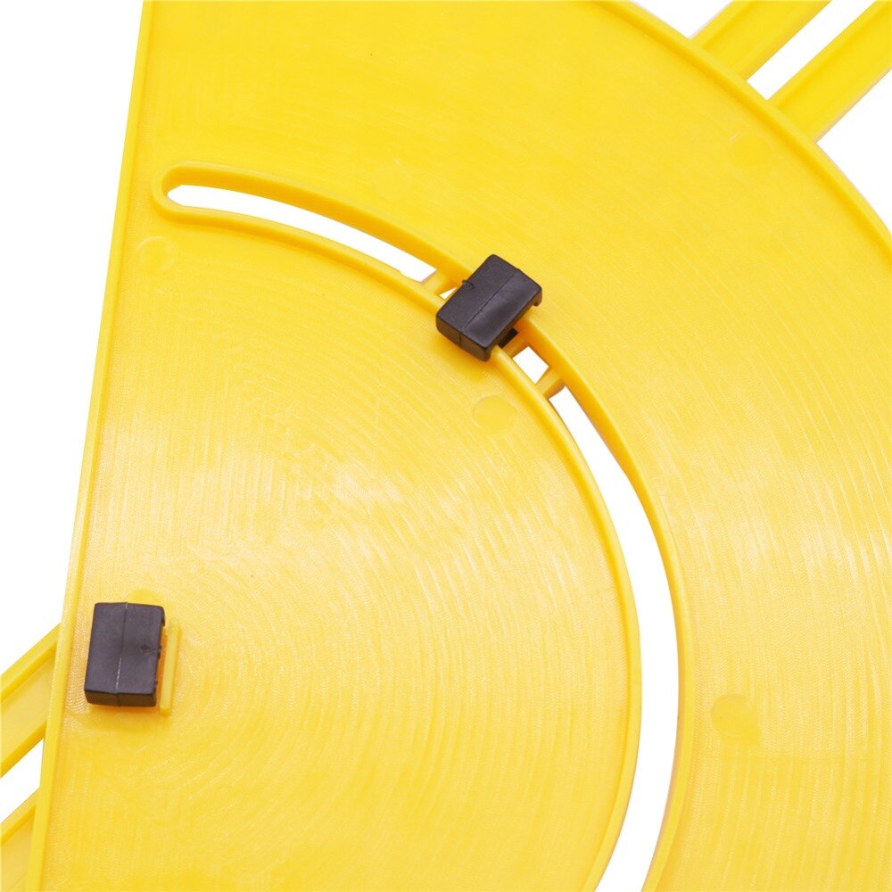 Regla semicírculo amarilla de 180 grados 1 Uds regla multifuncional transportador regla para carpintería trabajador plegable estudiante ingeniero