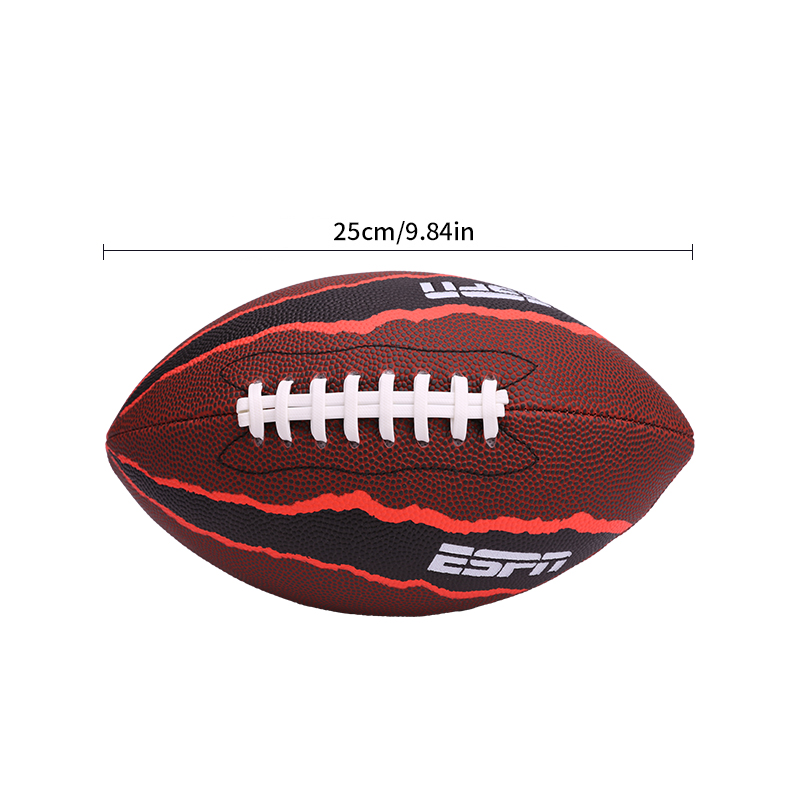 Balón de fútbol americano para hombre y mujer, pelota de fútbol de Rugby, tamaño estándar 6, 1 unidad