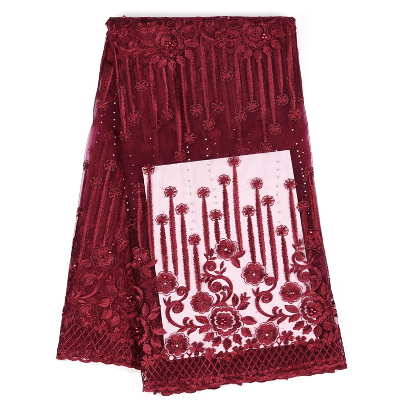 Afrykańskie tkaniny francuskie koronki tkaniny i zroszony tkaniny robić wiercenia wody sukienka haftowany tiul koronka tkaniny 5 metrów/zestaw