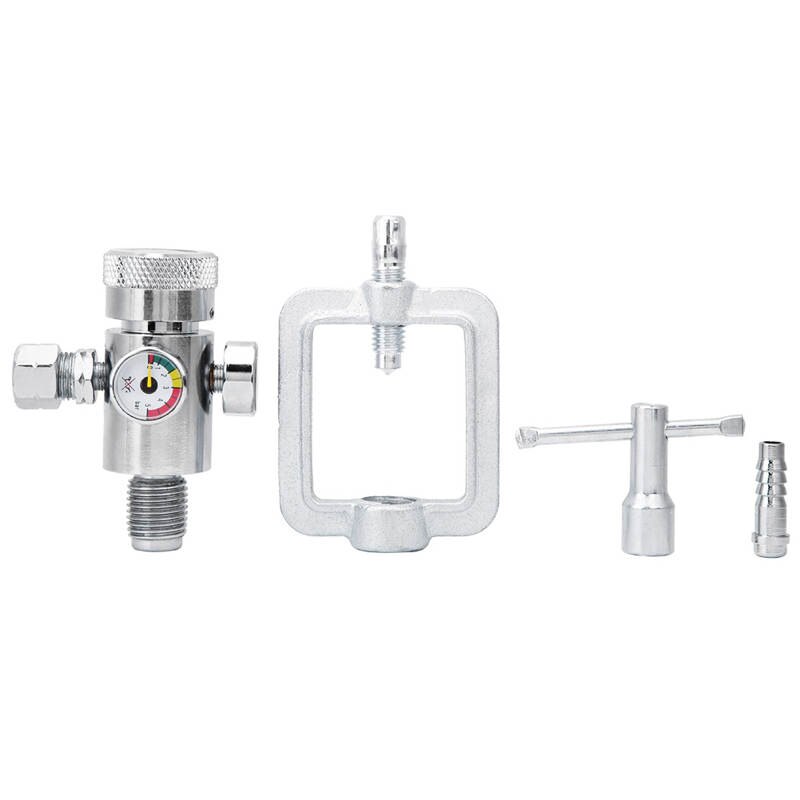 Air Pressure Regulator Alloy Chrome-Plated Acetylene Pressure Reducer Acetylene Pressure Gauge Regulator