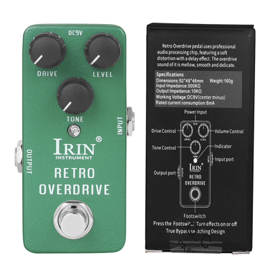 Pedal de efectos de guitarra eléctrica serie RS, piezas de Pedal de guitarra de aleación de aluminio Dyna Comp/BBD Flanger/TALENT OCTAVE/GOLDEN FUZZ: Blanco
