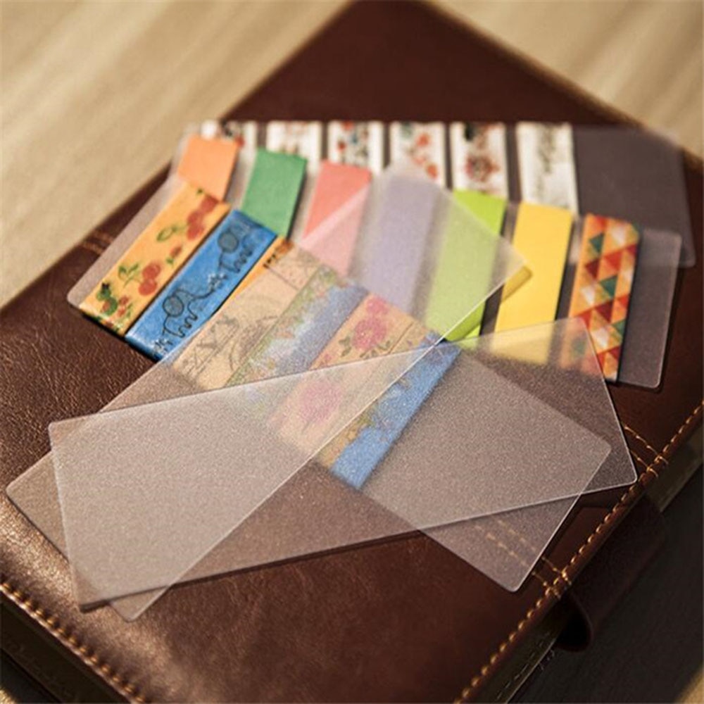 10 Stks/partij Diy Leuke Kawaii Frosted Pvc Tape Aparte Kaart Mooie Transparante Washi Tape Voor Thuis Decoratie Planner Gereedschap