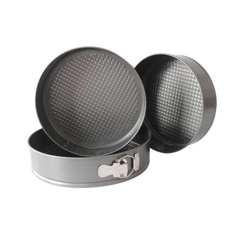 Panelas de cozimento antiaderente de aço carbono bolos moldes bandeja de metal redondo bolo assadeira removível fundo bakeware ferramentas de cozimento de bolo