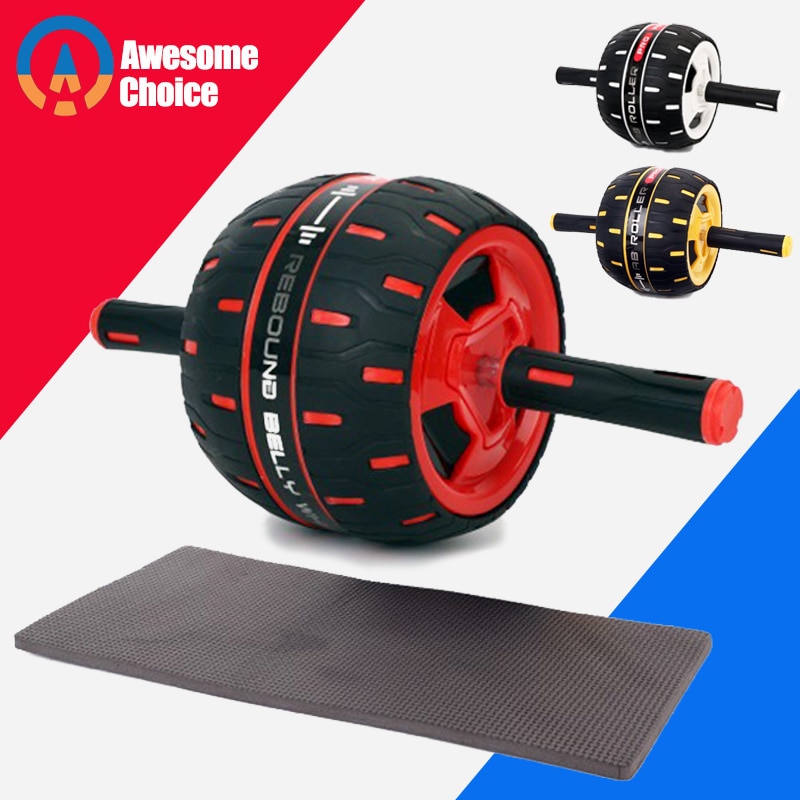 Zware Buik Wiel Geen Lawaai Spier Oefening Apparatuur Thuis Fitness Power Wiel Ab Roller Gym Roller Training Gratis Mat